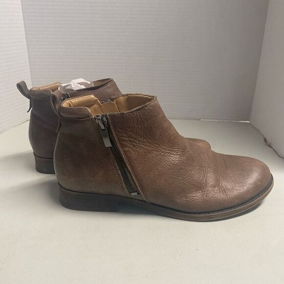 FRANCO SARTO Women’s Keegan Leather Brown Boots  Size 7M Side Zip SEE DESCRIPTIO - Picture 10 of 13